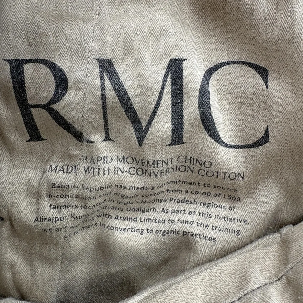 Banana Republic Rapid Movement Chino Pants Mens 31x32 Blue Slim Fit Stretch